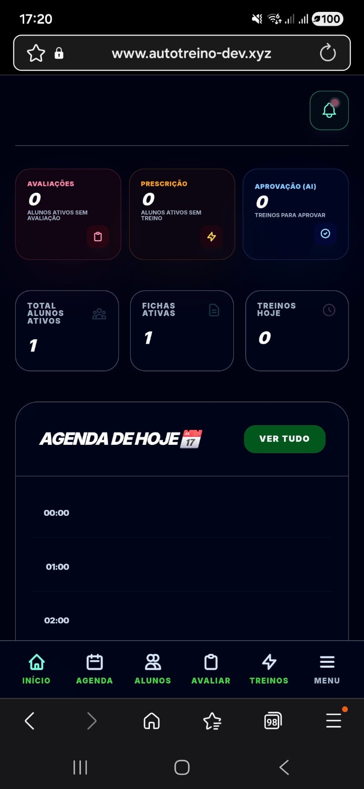 xlfit Dashboard Mobile